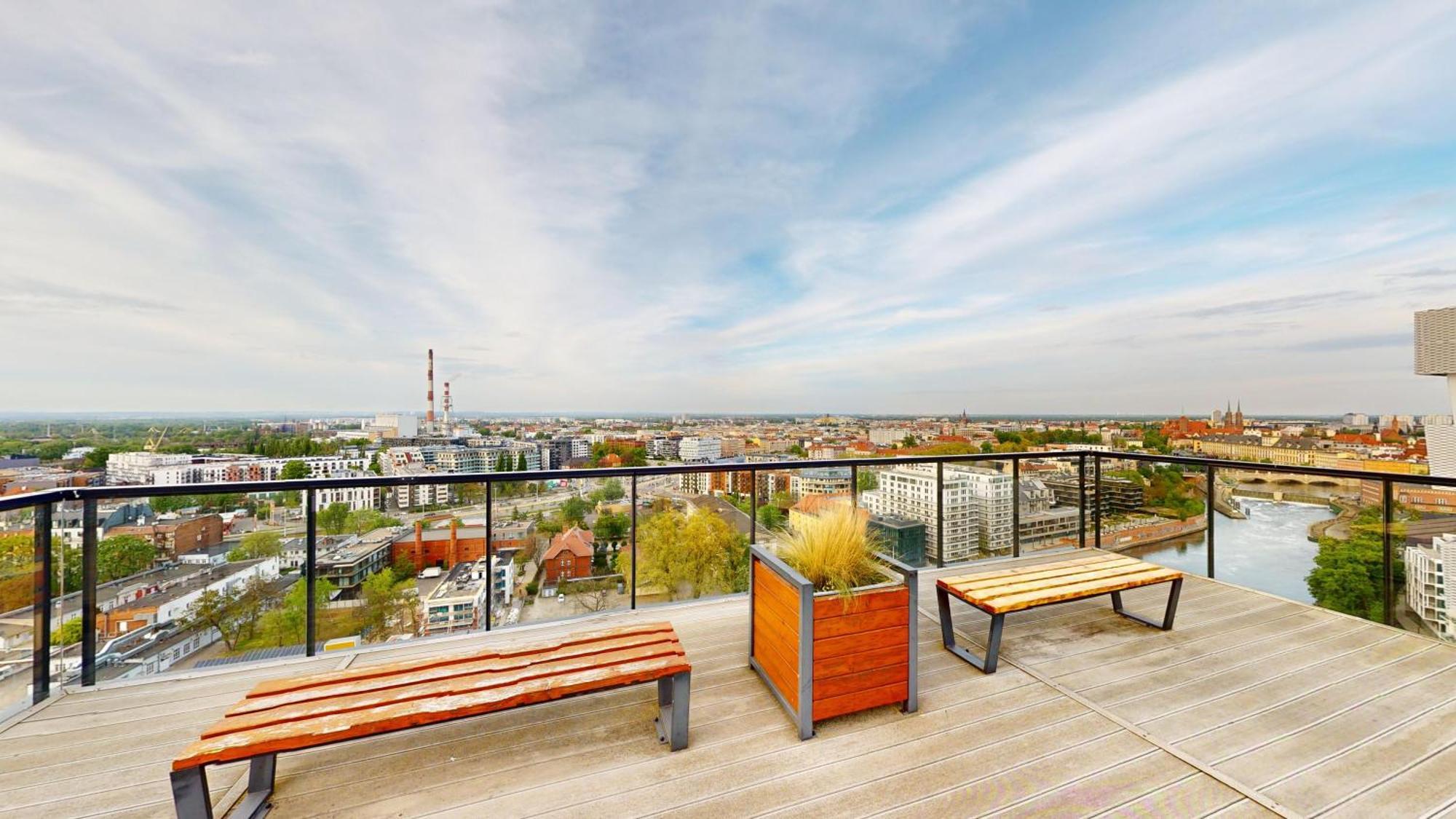 Family House By The River Odra -Panoramic Terrace - 3Room Apartment With 2 Separate Bedrooms And 2 Balconies By Wroapart-Pl- Perfect For Family & Business Stays Wrocław Eksteriør bilde